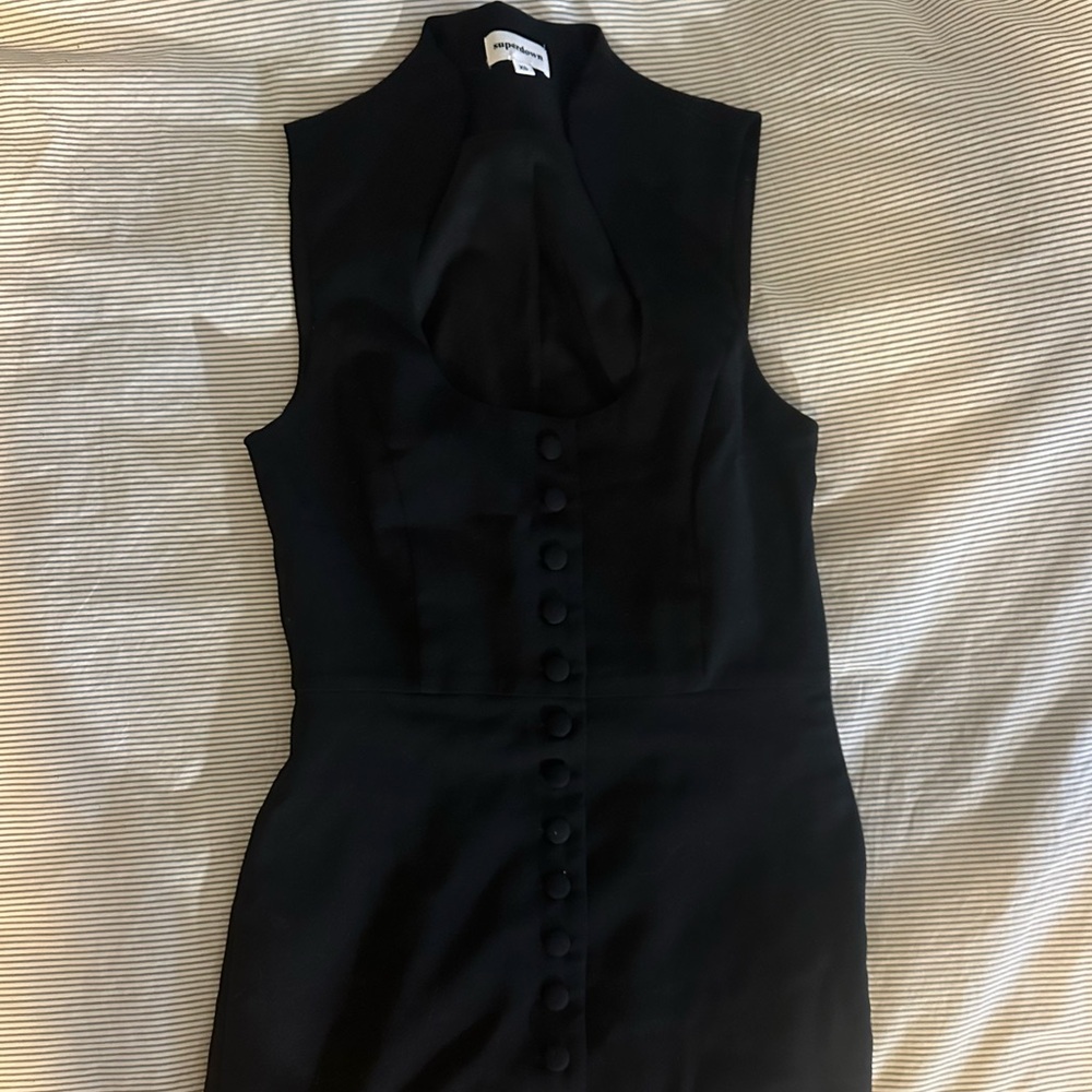 Superdown Black Fraiser Mini Dress